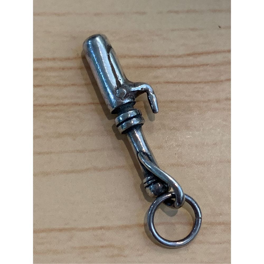 .925 Curling Iron Sterling Silver Jewelry Charm #Beauty Products #Vintage